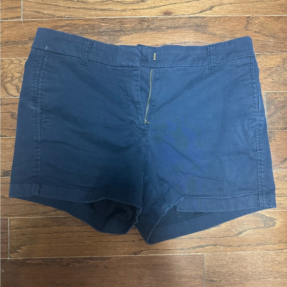 J crew size 8 navy blue shorts